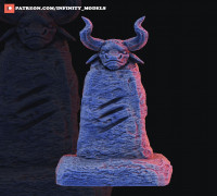 Minotaur Totem 3D model