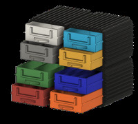 modular organizer with container 3D model