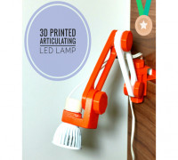 3D Printed Articulating LED Lamp 3D model