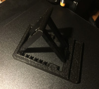 Universal phone/tablet stand with adjustable angle. 3D model