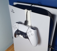 PS5 Controller and Charging Cable Holder  3D model