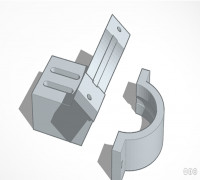 Sattelite Dish LNB Mount 3D model