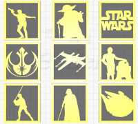 Star Wars Panels for Lantern 3D model