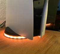 Easy PS5 LED Stand (WLED Edition) 3D model