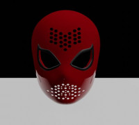 Custom Made v1 Spiderman faceshell (Stl file) 3D model