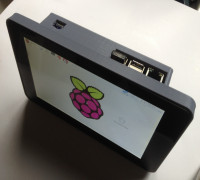 Raspberry Pi 7" Touchscreen Super Awesome Portable 3D model