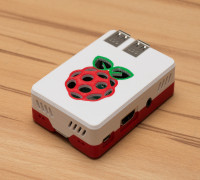 Malolo's screw-less / snap fit Raspberry Pi 3 Model B+ Case & Stands 3D model