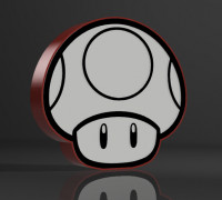 lamp toad "mario bros 3D model