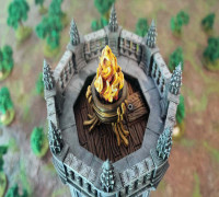 Cauldron on fire 3D model