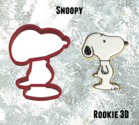 Snoopy Dog cookie cutter 3D model