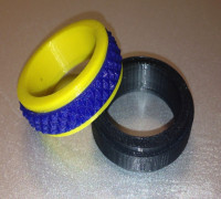 Customizable Fidget Spinner Ring 3D model