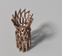 Triangular Vase 3D model