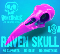 Boneheads: Raven - Skull Kit - PROMO - 3DKitbash.com 3D model