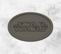STARWARS LOGO COASTER 3D 3D model