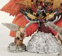 Flaming Saint With Cherub Support 3D model