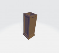 two simple columns for wargaming 3D model