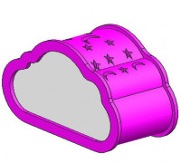 cloud-shaped lamp 3D model