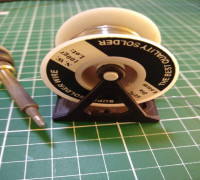 Solder spool stand V2 3D model