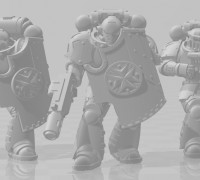 Obscure Crusaders Eradication squad 3D model