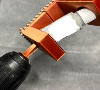 Simple Drill bit Paint mixer for mini paints 3D model