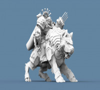 Viking Wolf Captain 3D model
