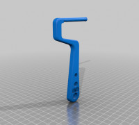 2 inch foam roller handle 3D model