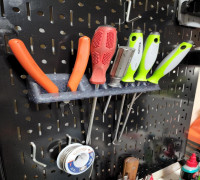 Pegboard Tools Holder 3D model