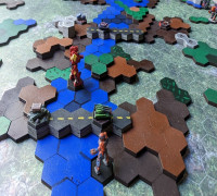 Lasercut Terrain for Hex-Based Games 3D model