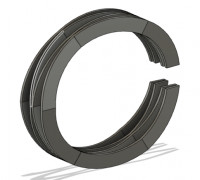 AR-15 PART HANDGUARD WAVE SPRING 3D model