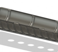 AR-15 PART HANDGUARD HALF 3D model