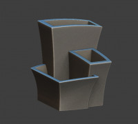 3 Tier Planter 3D model