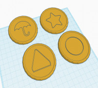 squid game coasters 3D model