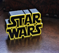 Star Wars Logo 3D model