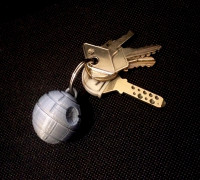 DeathStar keychain 3D model