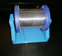Solder wire spool holder 3D model