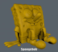 SpongeBob (Easy print no support) 3D model