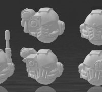 MK.4 Devastator Heads 3D model