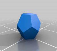 Blank D12 with instructions 3D model