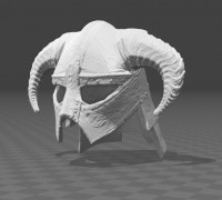 Skyrim Iron Helm 3D model