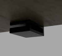 Cable manager under desk 3D model