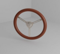 Classic steering wheel 3D model