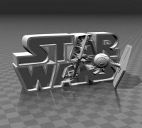 ⭐⭐⭐⭐⭐ Star Wars - 3D logo 3D model