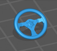 1/24 Scale Racing Steering Wheel 3D model