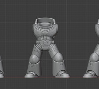 Astro Warrior Bodies 3D model