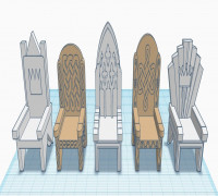 Fantasy Wargame Terrain - Thrones 3D model