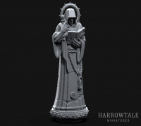 Gothic Hooded Statue 3D model
