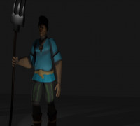 28mm peasant 3D model