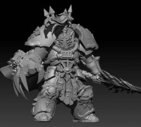 Helmeted Abaddon 3D model