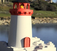 Working Lighthouse Lamp 3D model