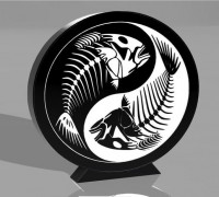 yin yang lamp 3D model